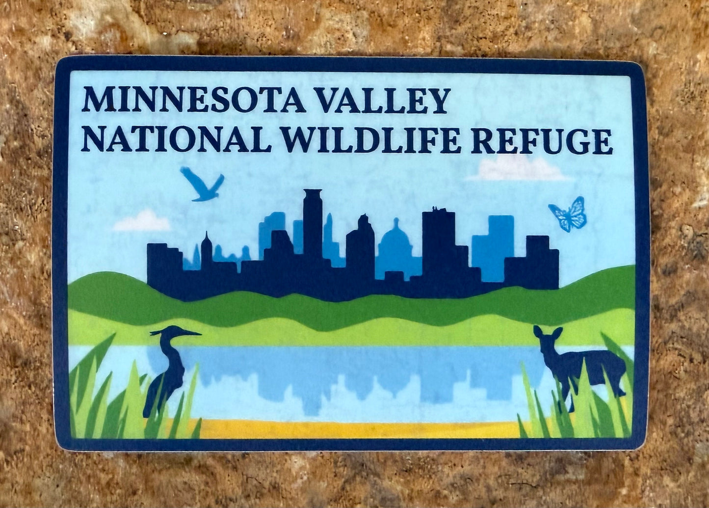 Vinyl Sticker - MN Valley NWR Skyline