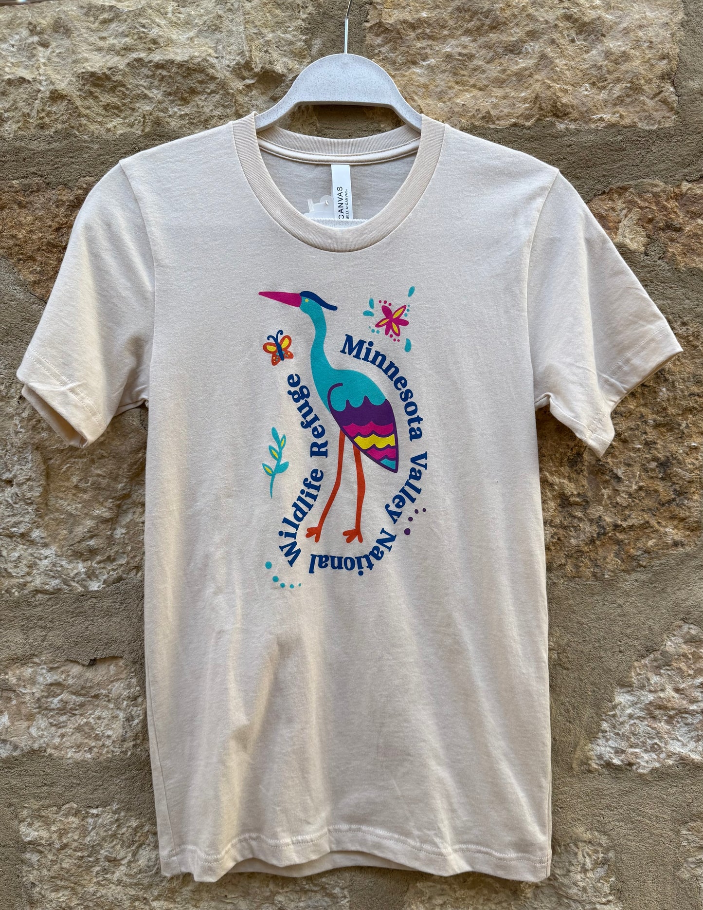 Happy Heron Short Sleeve T Shirt